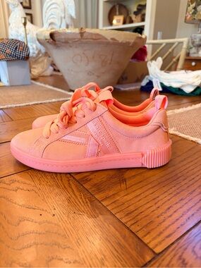 NWT KATE SPADE K AS IN KATE COURT SNEAKERS SIZE 8 COLOR SETTING SUN.